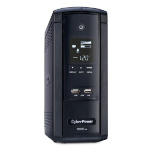 CyberPower BRG1000AVRLCD Mini-Tower UPS, UL Rated, Energy Star certified, 9× NEMA 5-15R CyberPower BRG1000AVRLCD Mini-Tower UPS, UL Rated, Energy Star certified, 9× NEMA 5-15R